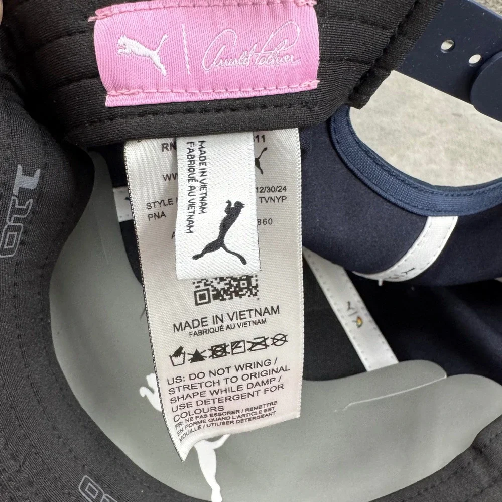 Puma‎ Arnold Palmer Golf Hat Mens OSFA Navy New API Crafted Snapback Cap
